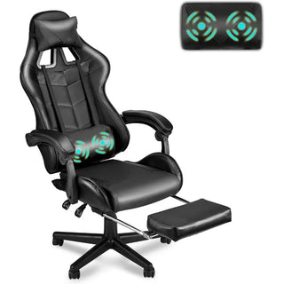 Computer Office Ergonomic Gamer Chair Black Gaming Chairs With Footrest Mobile Armchair Relaxing Backrest Reclining Wheels