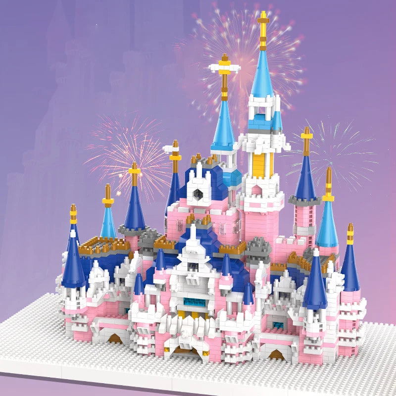 Fantasy Castle Building Blocks Girl Princess High difficulty Children