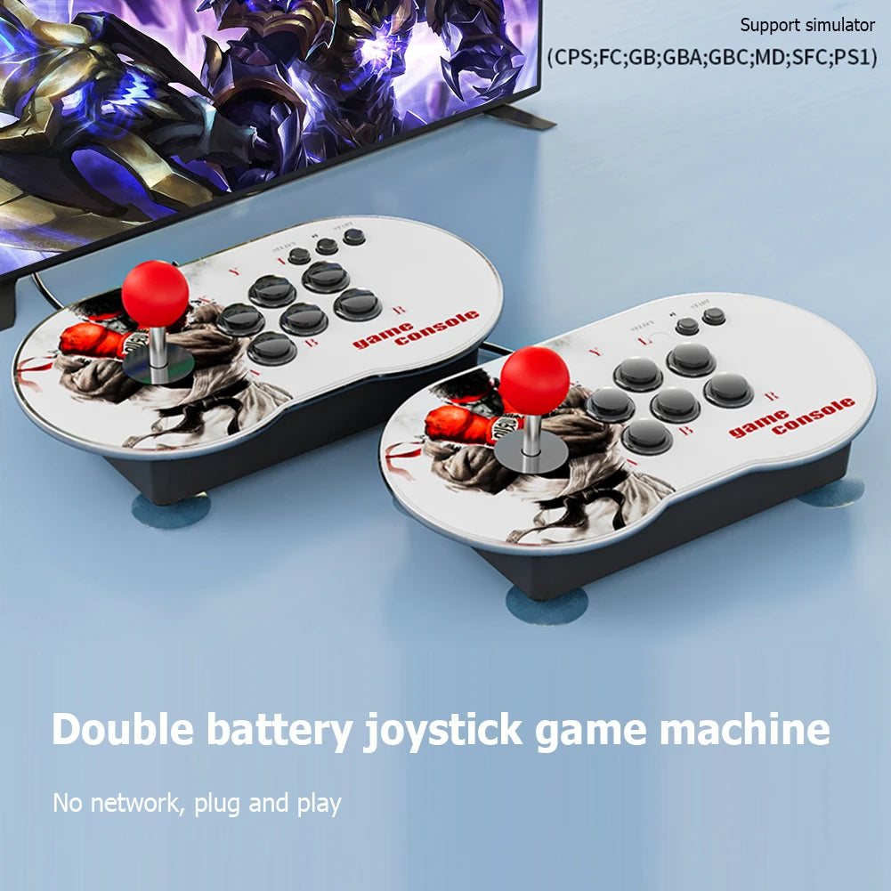 MT6 4K HD Video Arcade Game Console 3D Dual Controller Joystick 10000+ Games HDMI-compatible Game Player for PS1 Accessories