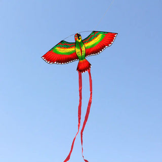 New Arrive  Outdoor Fun Sports  43inch Parrot /Bird Kite With Handle And Line For Kids  Good Flying