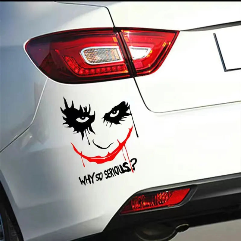 Halloween English WHY SO SERIOUS Motorcycle Helmet Creative Sticker Reflective Decorative Decal