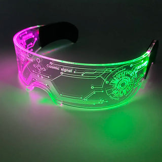 New Party Glasses Luminous Colorful LED Glasses Lighting Up Nightclub DJ Bar Music Dance Party Young Man Children Birthday Gift