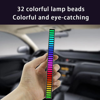 RGB LED Strip Light Music Sound Control Pickup Rhythm Ambient Lamp Atmosphere Lights for Bar Car Room TV Gaming APP Control