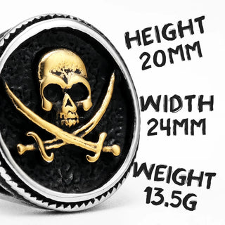 Punk Viking Pirate Sailor Skull Men Rings Stainless Steel Women Jewelry Gothic Rock Vintage Fashion Accessories Gift