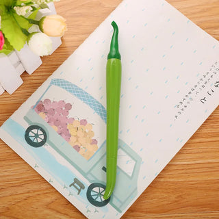 3 Pieces Cute Cartoon Kawaii Chili Paprika Vegetables Pen Creative School Office Gel Pens Gift Supplies Stationery