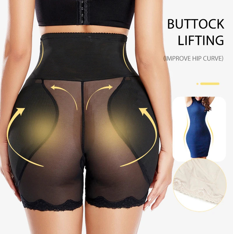 AfruliA Padded Hip Enhancer Butt Lifter Shapewear Waist Trainer Body Shaper Underwear Control Panties Fake Buttock Sexy Lingerie