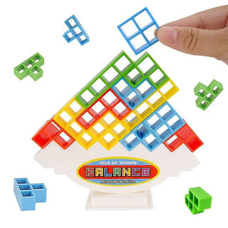 3d Puzzle Stack Blocks Tetra Tower Balance Game Russian Building Bricks Stacking Blocks Assembly Family Party Board Toys Kids