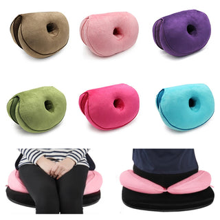 Dropshipping Dual Comfort Orthopedics Hemorrhoids Seat Cushion Memory Foam Car Rebound Cushion Office Chair Breathable Pillow