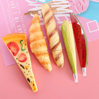 Creative Food Bread Ballpoint Pen Office School Learning Supplies Fruit and Vegetable Students Prize Gift Funny Stationery