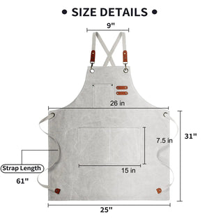 Thicken Canvas Apron Antifouling Barista Aprons Kitchen Restaurant Worker Barber Carpenter Florist Apron for Women Man