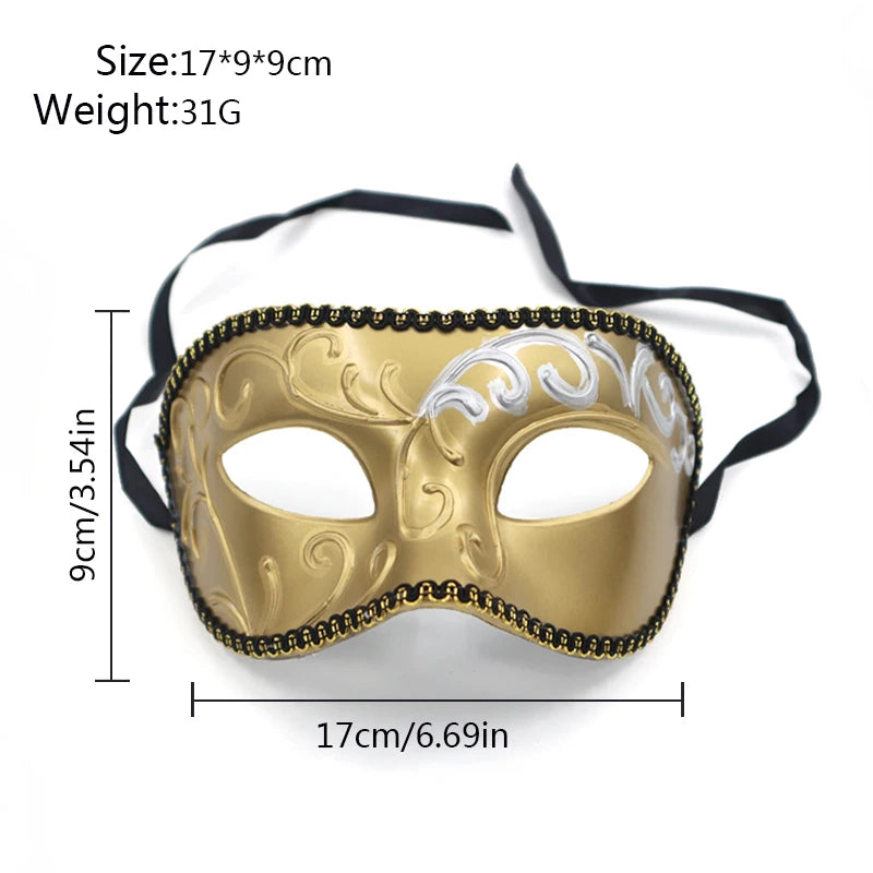 New fashion masquerade ball men Gentleman Roman mask party dress accessories