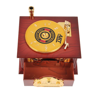 Hand Crank Music Box Creative Retro Musical Box Exquisite Manual Classic Antique Wooden Eco-friendly for Friends Kids Boys Girls