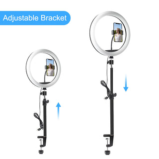 26cm Selfie Ring Light RGB Fill LED RingLight Selfie Lamp Photography Lighting With Mobile Holder Tripod Stand For Video Youtube