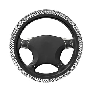 38cm Car Steering Wheel Cover Palestine Arabic Kufiya Universal Palestinian Map Kufiya Pattern Auto Decoration Car Accessories