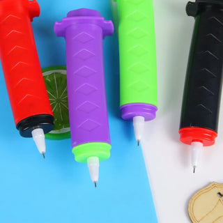 1Pcs Funny Colorful Cartoon Plastic Samurai Knife 0.5mm Gel Pen for School Supplies Students Office Cute Stationery Kids Gifts