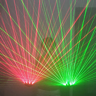 Laser Gloves Rechargeable Powered Laser Lamp Stage Light Dancing Stage DJ Party Shows LED Luminous Gloves Green Red Laser