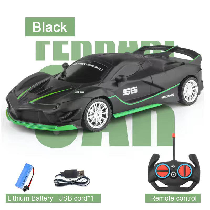 Electric Simulation Remote Control Racing Car Toy 1:18 High Speed Sport Drift Electric LED Light Vehicle Model Children's RC Car