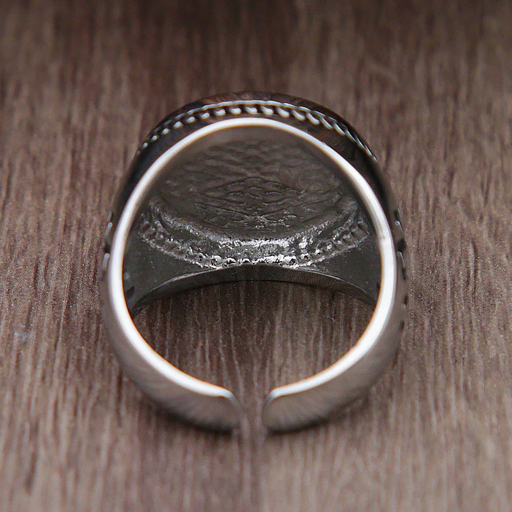 Vintage Viking Tree Of Life Ring For Men Nordic Mythology Stainless Steel Yggdrasils Ring Fashion Amulet Viking Jewelry Gift