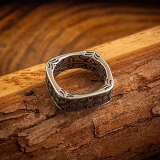 Irish Crazy Celtic Knot Square Vintage Ring Mens Fashion Punk Hip Hop Jewelry Gift