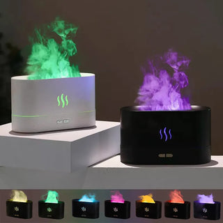 New Flame Air Humidifier USB Aroma Diffuser Room Fragrance Mist Maker Essential Oil Difusors For Home Living Room Office