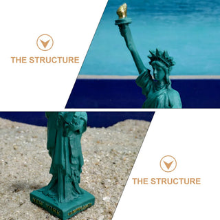 New York City Sand Table Game Model Creative Adornment Home Decor Goddess Household Resin Lady Liberty Statue Usa Accessories