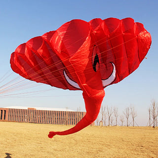 5.2M Soft Elephant Kite Inflatable 9-hole Nylon Kite Outdoor Easy To Fly and Tear Resistant Professional Kites Cometa Gigante