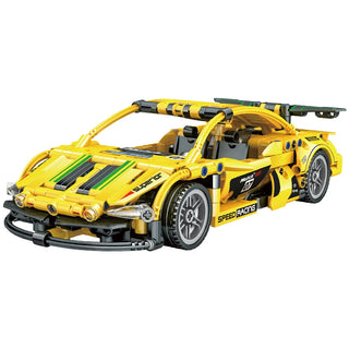 Technical Super Racing Car Model Building Blocks Automobile Pull Back DIY MOC Vehicle Bricks Children Construction Toys