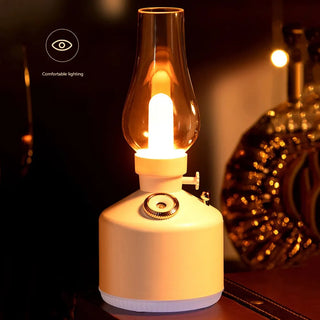 Retro Lamp Essential Oil Aroma Diffuser Aromatherapy Multipurpose Machine Relieve Fatigue Air Cool Mist USB Wireless Humidifier