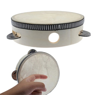 6" Musical Instruments Tambourine Drum Children Educational Tambourine Round Percussion for KTV Party Dancing Toys