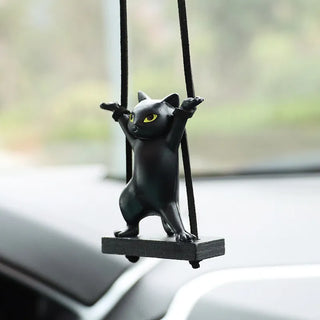 Car Pendant Creative Cute Branch Cat Rearview Mirror Pendant Car Interior Decoration  Decoration Birthday Gift car accessories