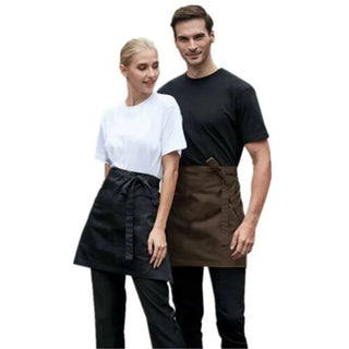 Unisex Chefs Waist Bistro Pocket Apron Waiter Waitress Barista for Bar Cafe Pub