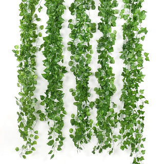 210cm Ivy Green Plant Artificial Leaf Vine Wedding Garland Decoration Home Living Room Fake Flowers String Garden Decoration 3Pc