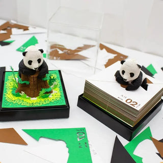 3D Notepad Mini Panda Paper Model Calendar 2024 With Light Memo Pads Cute Note Paper Block Notes 3D Sticky Note Pad Kids Gifts