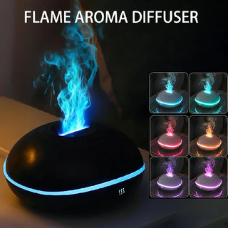 Colorful  Flame Air Humidifier Aroma Diffuser Portable USB  Car Aromatherapy Humidifiers Essential Oils Fragrance Diffusers