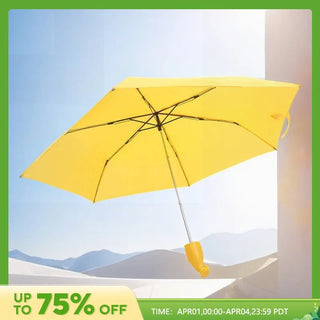 Creative Banana Umbrella Cute Fruit Folding Umbrellas Fashion Mini Windproof Folding Umbrella for Women Men Umbrella Gift