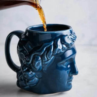 Ceramic Cup Spain Ancient Greece Apollo David Head Mug кружка Sculpture Coffee tazas de café Desktop Ornaments Office Pen Holder