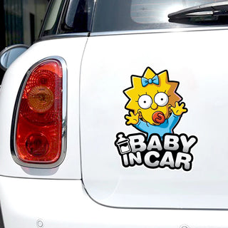 13x17cm Funny Self-adhesive Decal Baby in Car Sticker Waterproof Auto Decors on Bumper Rear Window