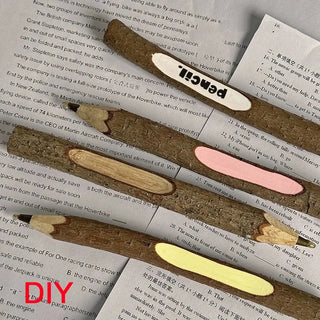 5pcs Branch And Twig Shape pencil Wooden Pencils Personality Crafts Pencil School Supplies Writing Drawing Pencil For kids gift