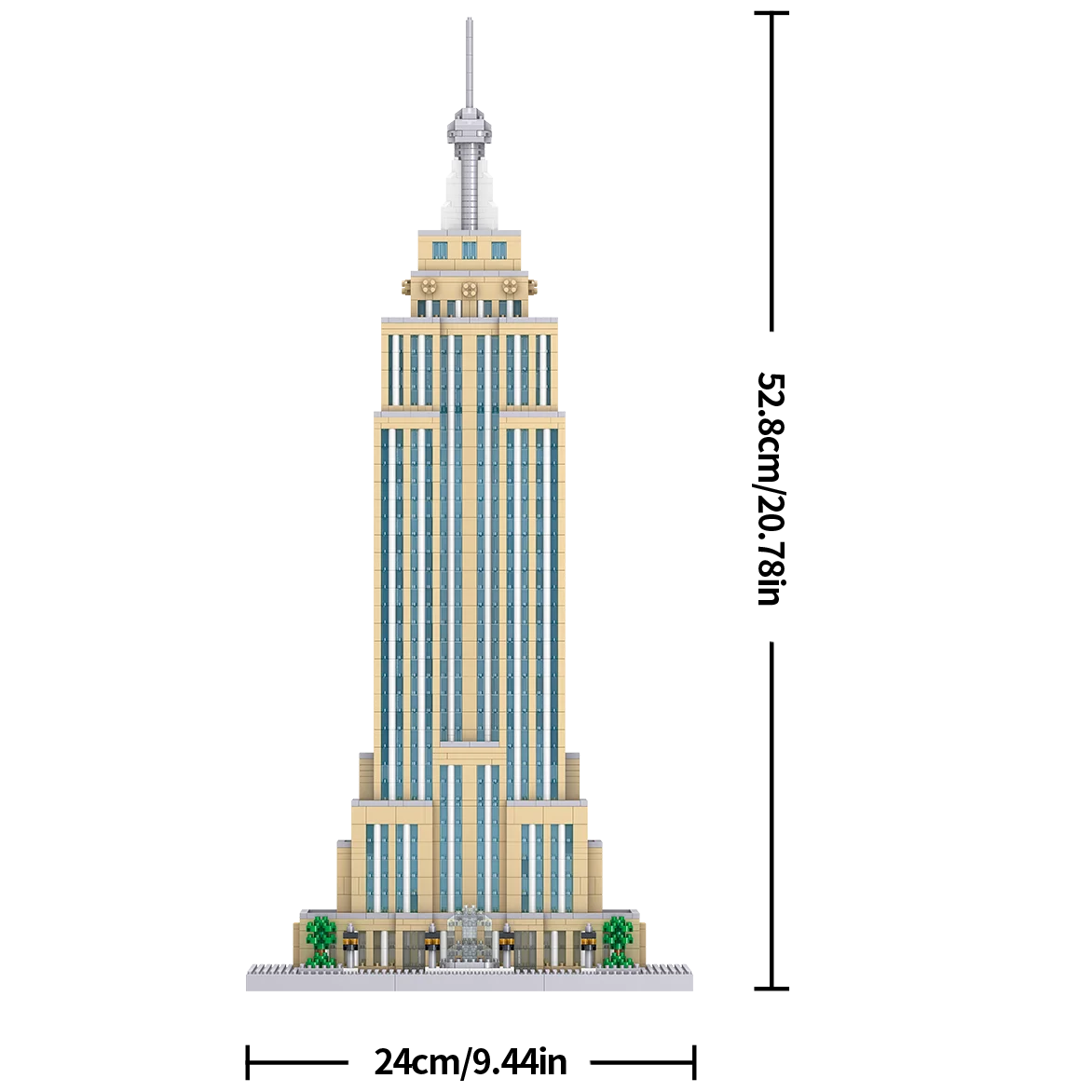 3819PCS Empire State Building World Famous City Street View Architectural Model Mini Bricks Desktop Decoration Kids Toys Gifts