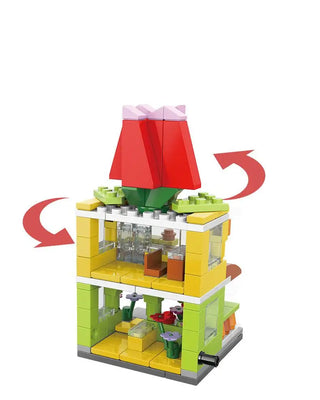 Compatible With Building Blocks To Assemble Mini City Commercial Street Decoration Model Children