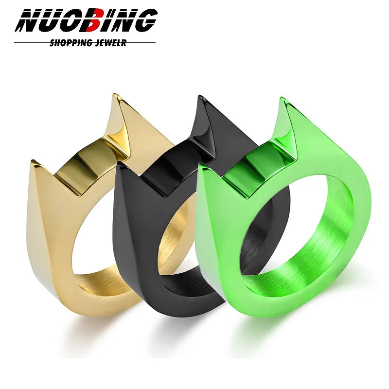 Outdoor Hiking Camping Emergency Broken Window Anti Wolf Men And Women Self-defense Ring Protective Equipment Accessories