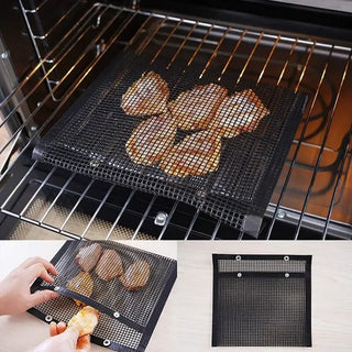 Reusable Non-stick BBQ Grill Mesh Bag Barbecue Baking Isolation Pad Outdoor Picnic Camping Kitchen Tools Barbeque Accessories