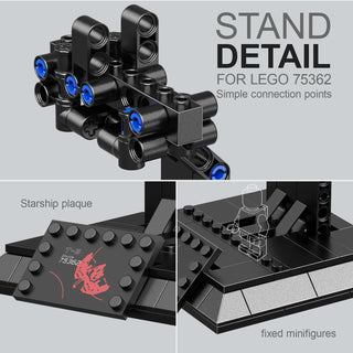 NEW Display Stand Sets for 75362 75348 75192 Building Blocks Space Movie T-6 Shuttleed Compatible Bracket Bricks Model Toys