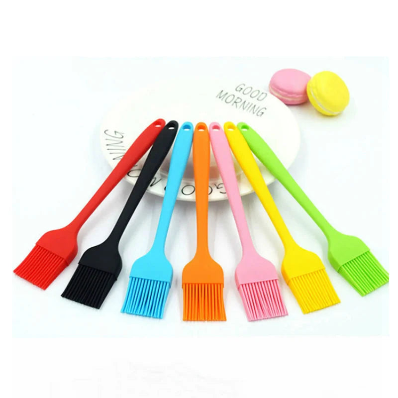 1PC Silicone Barbeque Brush Cooking BBQ Heat Resistant Oil Brushes Kitchen Supplies Bar Cake Baking Tools Utensil Supplies