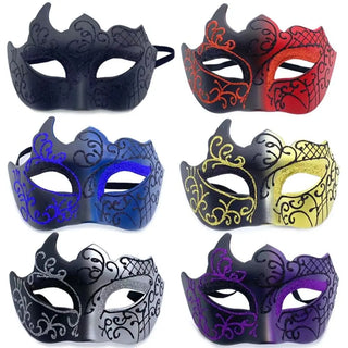 Glitter Half Face Masquerade Mask Woman Men Venice Mask Halloween Costume Accessories For Cosplay Party