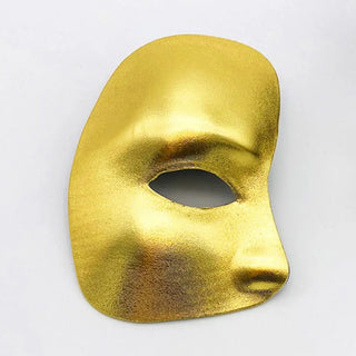 Half Face One-eyed Masquerade Mask Gold Silver Black Masquerade Party Dance Lady Halloween Half Face Mask Decoration