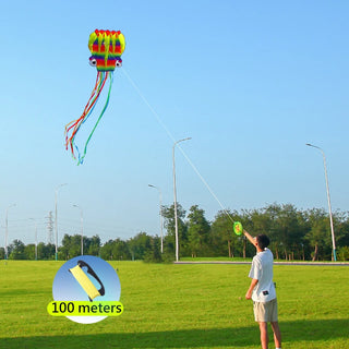 YongJian 3D octopus soft kite 5m Giant Kite With 100m tire line Giant soft kites for adults outdoor toys