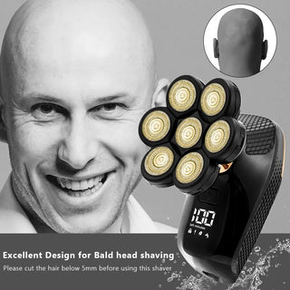 7D Independently 7 Cutter Floating Head Waterproof Electric Razor Multifunction USB Charge Trimmer Men Shaver For Men