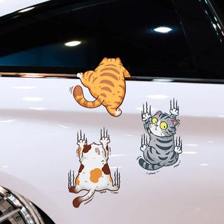 Funny Pet Cat Car Sticker Climbing Cats Animal Styling Stickers Car Body Decoration Creative Decals Car Auto Decor Accessories