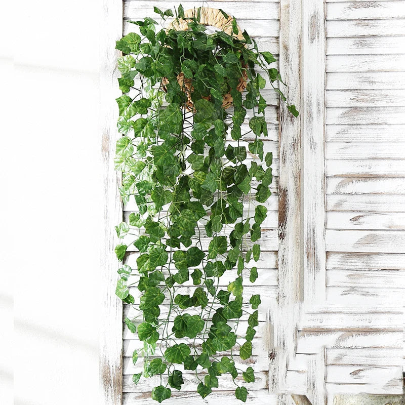 Wall Hanging Artificial Plant Vines Green Foliage Garland Garden Decoration Home Greening Fake Potted Plants Ivy Wedding Decor